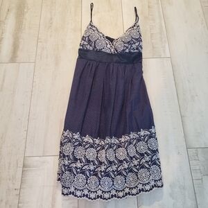 Blue and White Polka Dot Sundress